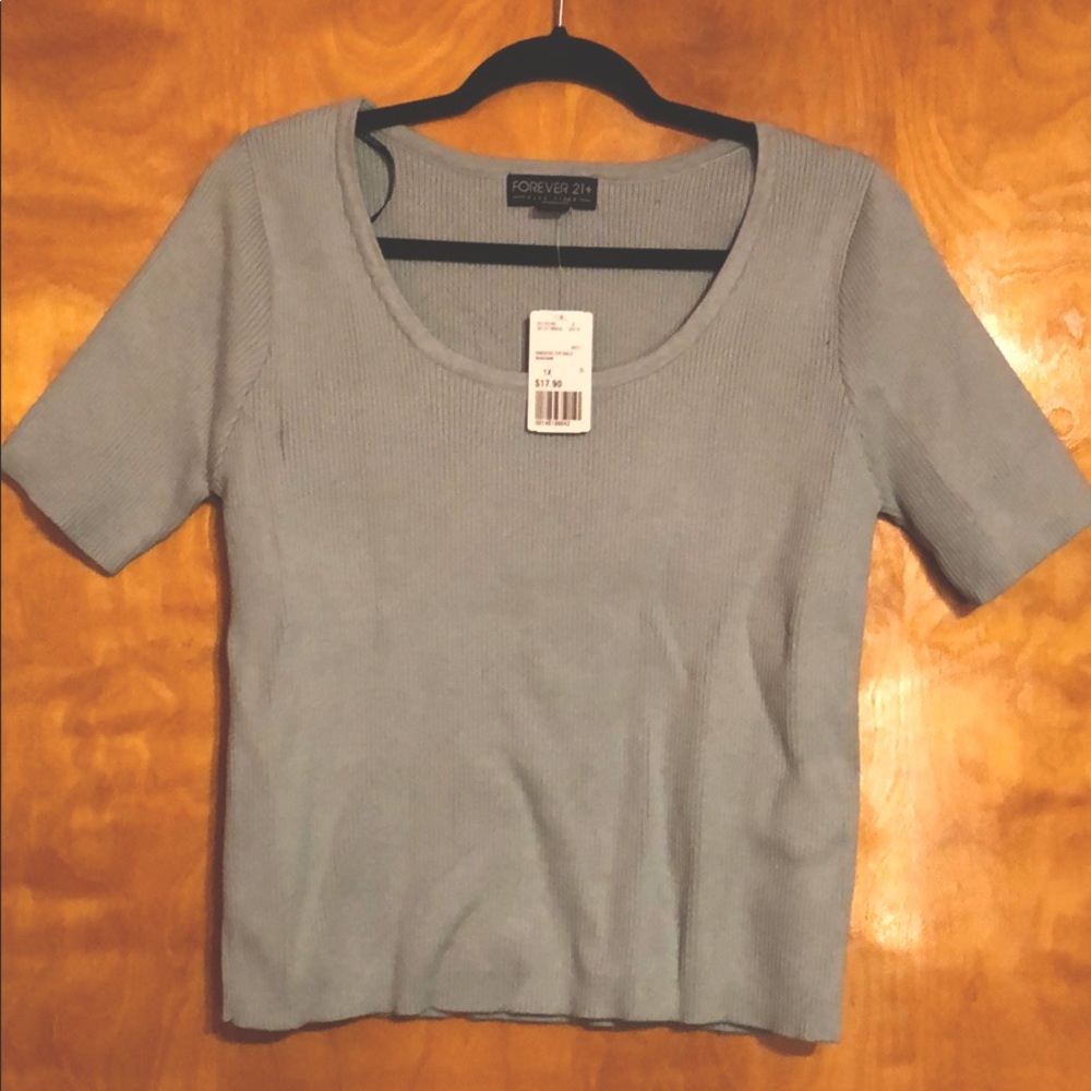 Forever 21 Plus 1X Seafoam Sweater Top